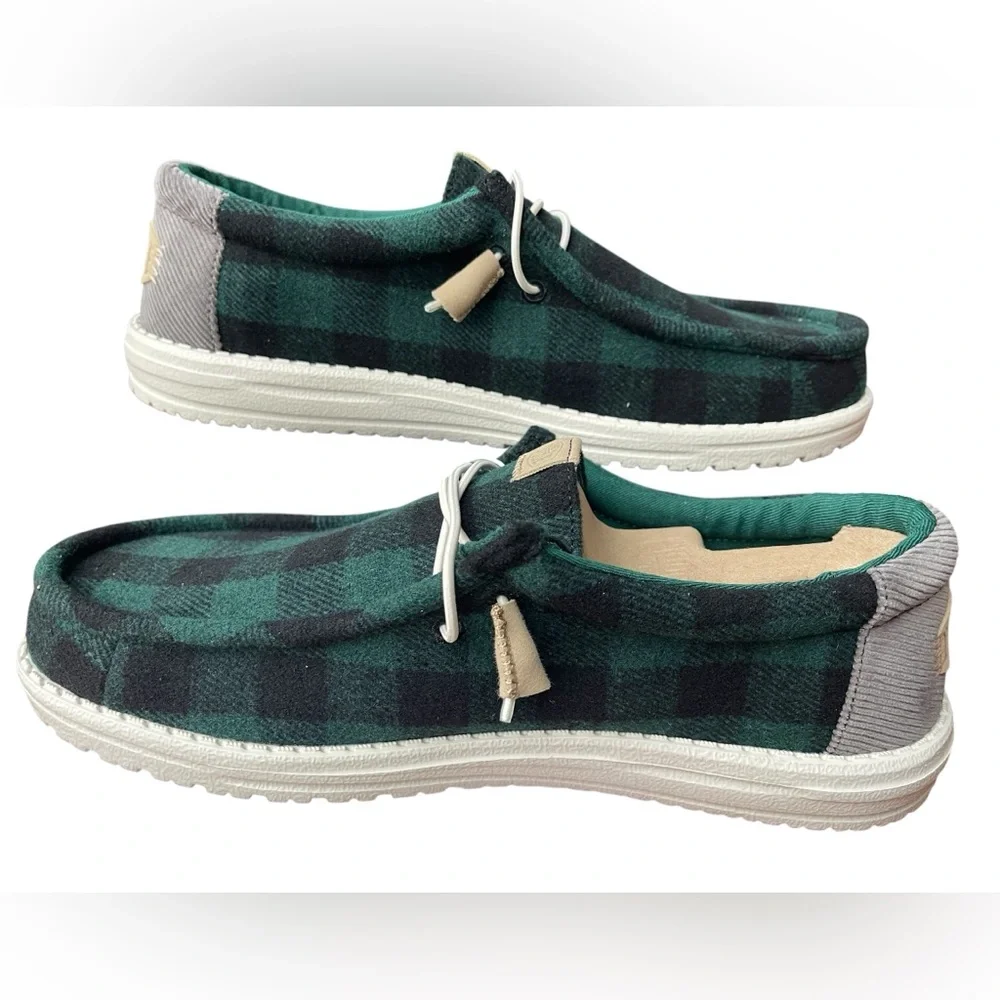 Hey Dude Wally Buffalo Plaid – Men’s Size 13 – Mens casual shoe - NEW IN BOX